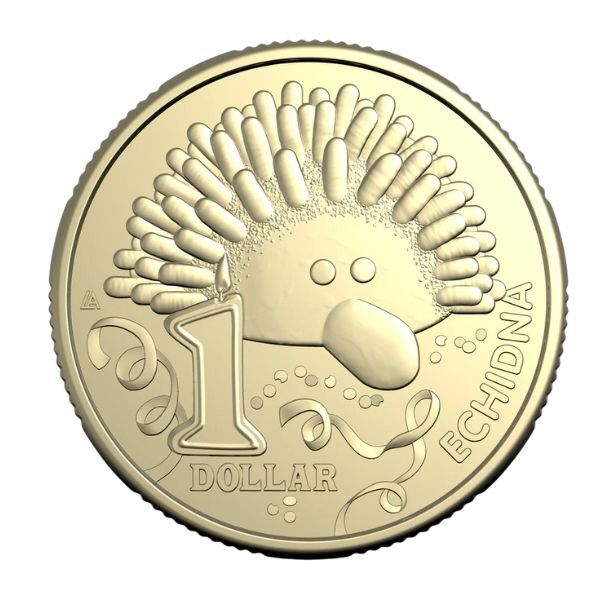 2025 $1 Echidna Australian Women's Weekly Birthday Cake Uncirculated Coin in Card