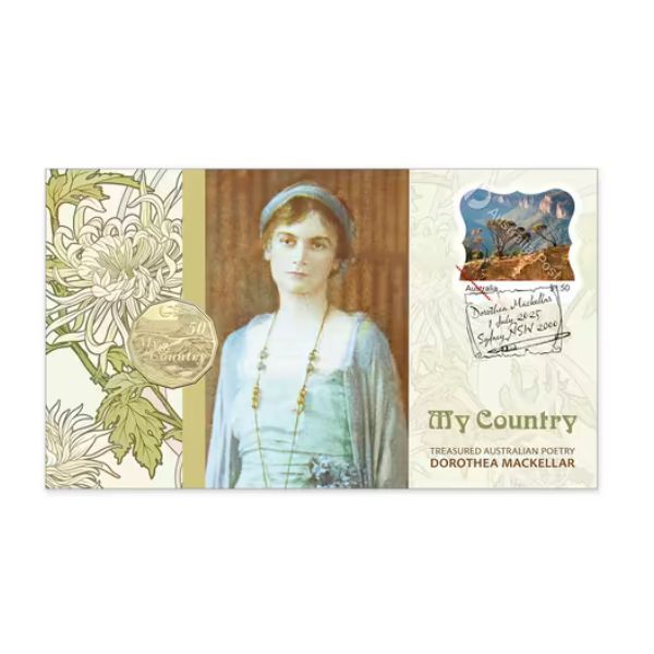 2025 5Oc Dorothea Mackellar – My Country Postal Numismatic Cover PNC