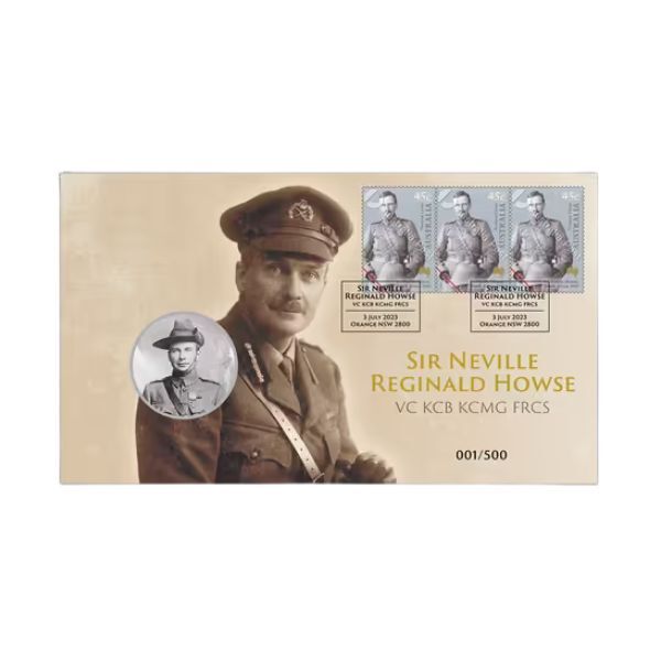 Sir Neville Reginald Howse Limited-Edition Medallion and Minisheet Collection