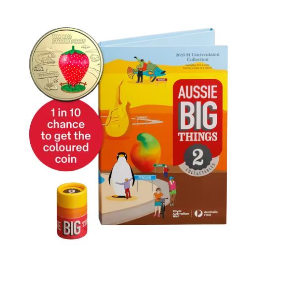 2025 $1 Aussie Big Things 2 Ten Coin Folder & Tube Set
