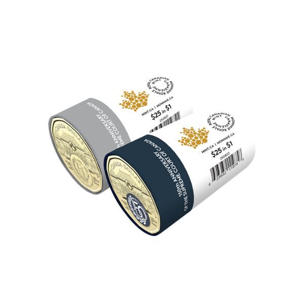 2025 $1 150th Anniversary of the Supreme Court of Canada Special Wrap Roll Box Set 