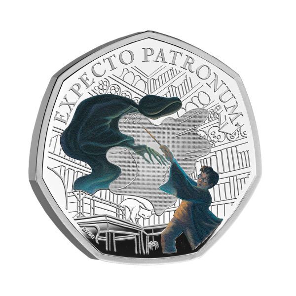 2025 50p Harry Potter - The Patronus Silver Proof Coloured Coin
