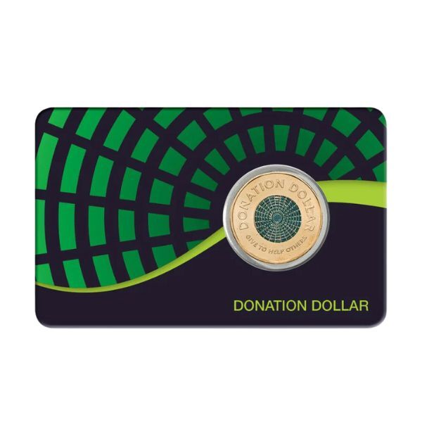  2020 $1 Australia Donation Dollar Colour Aluminium-Bronze Uncirculated  Coin Pack
