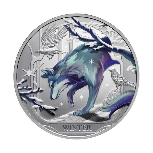 2025 $1 Winter Seasons 1 Oz Silver Proof Coin 