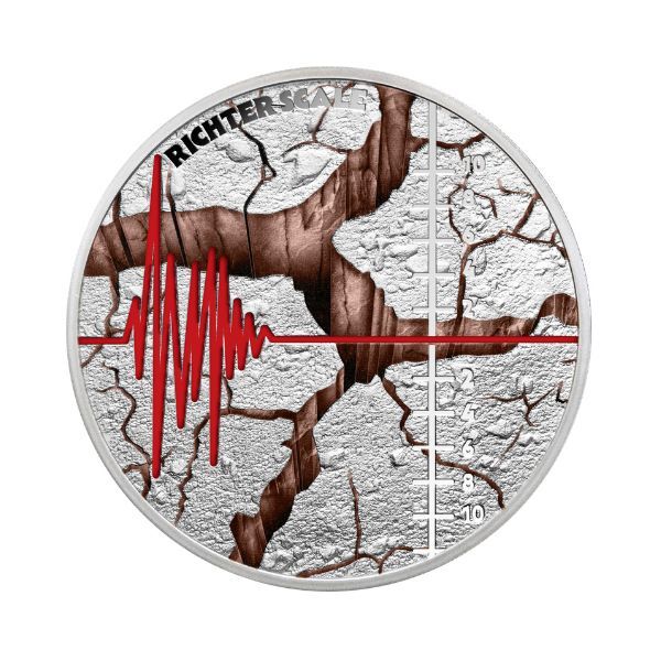2025 $1 Richter Scale 1Oz Silver Proof Coin