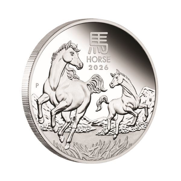 2026 $1 Australian Lunar Series III Year of the Horse 1 Oz Silver Proof Coin 