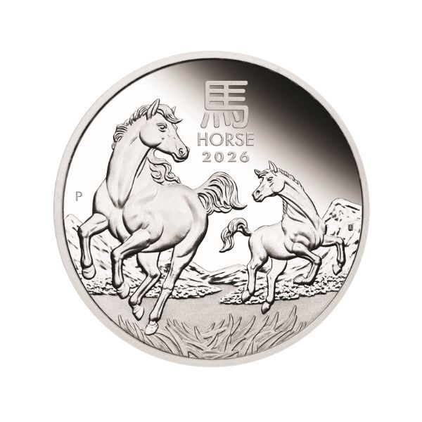 2026 50c Australian Lunar Series III Year of the Horse 1/2oz Silver Proof Coin