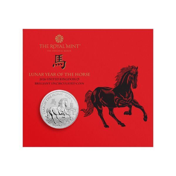 2026 £5 Lunar Year of the Horse  Brilliant Uncirculated Coin
