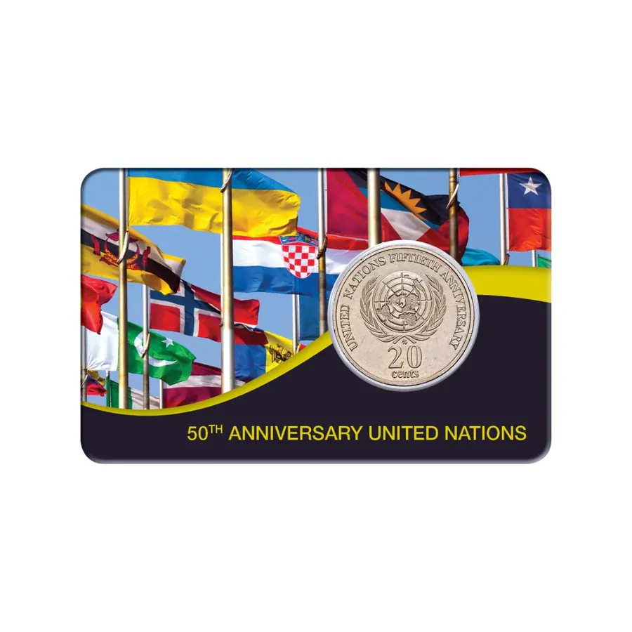 1995 20c 50th Anniversary of Australia UN Cupro-Nickel Uncirculated Coin Pack