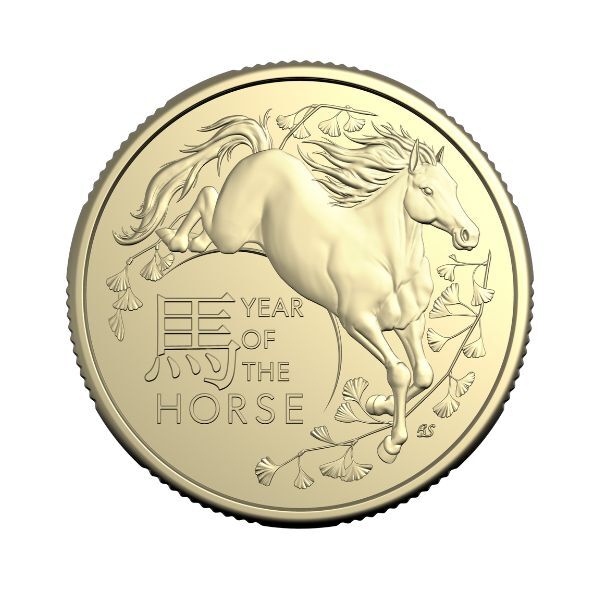 2026 $1 Lunar Series Year of the Horse Tetradecagon Two-Coin Set 