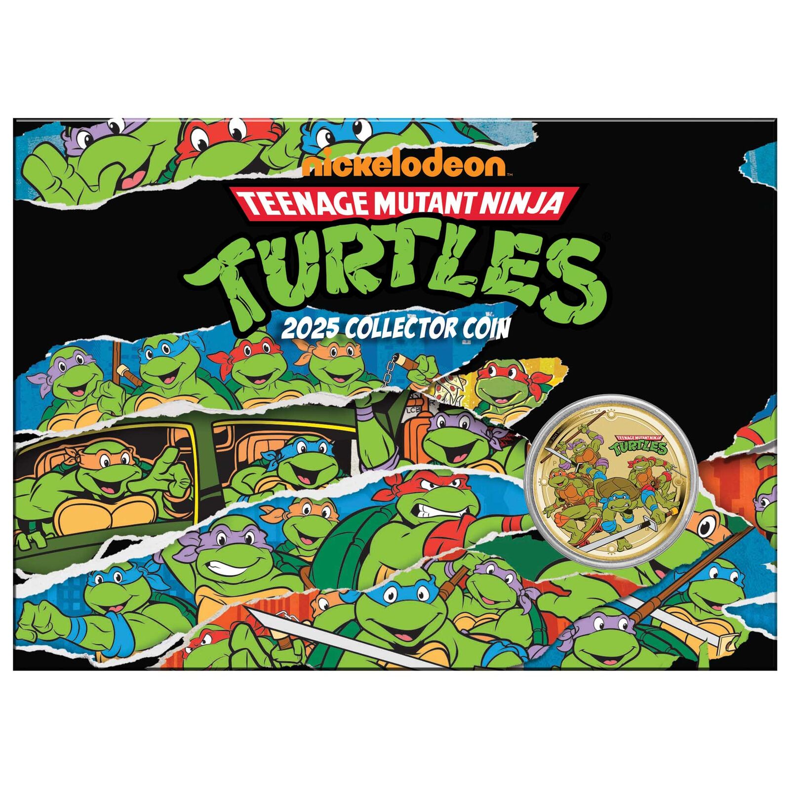 2025 Teenage Mutant Ninja Turtles Collector Coin in Card