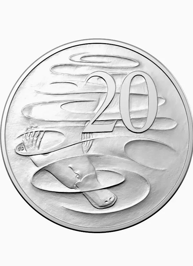2021 20c Jody Clarke Effigy Royal Australian Mint Logo Bag