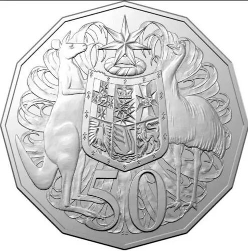 2021 50c Jody Clarke Effigy Coat Of Arms Royal Australian Mint Logo Bag
