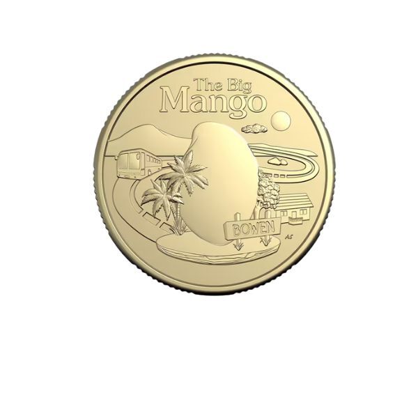 2025 $1 The Big Mango - Aussie 2 Big Things Coin In Card