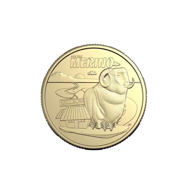 2025 $1 The Big Merino - Aussie 2 Big Things Coin In Card