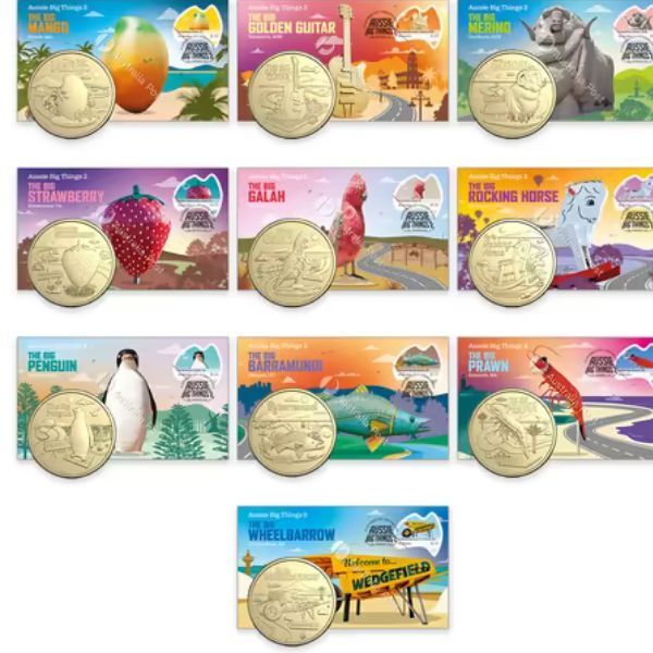 2025 Aussie Big Things 2  Boxed Set Of 10 PNCs