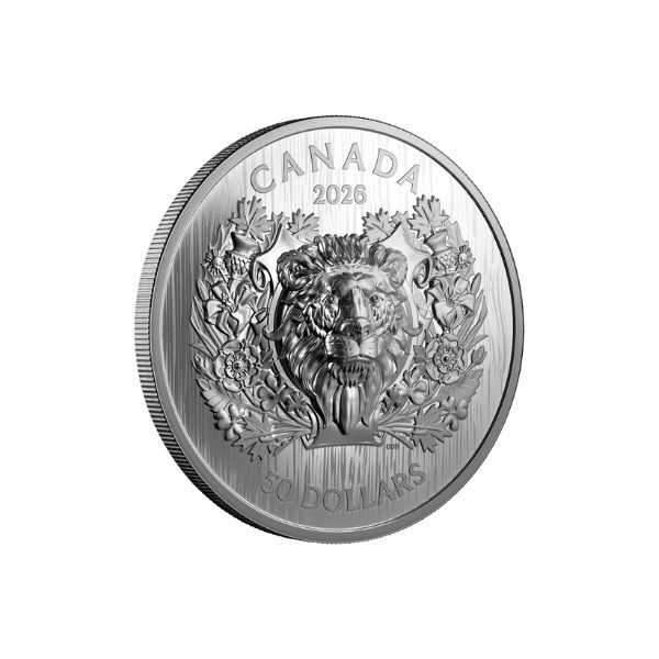 2026 $50 Heraldic Lion - 2.4 Oz Fine Silver Coin