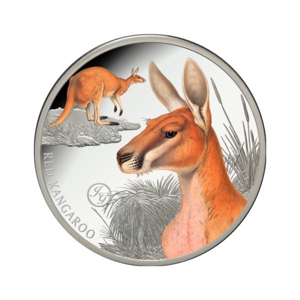 2026 $1 Red Kangaroo - Mammals Of Australia 1oz Coloured Silver Proof Coin
