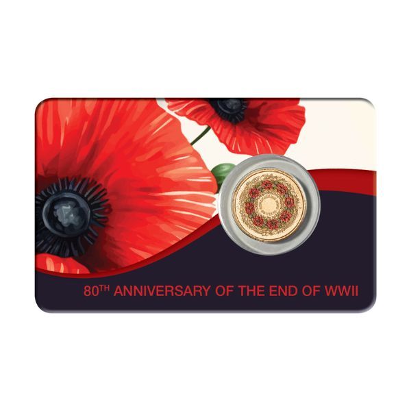 2025 $2 Poppy Wreath Remembrance Day - 80th Anniversary Of WWII Uncirculated Coin Pack