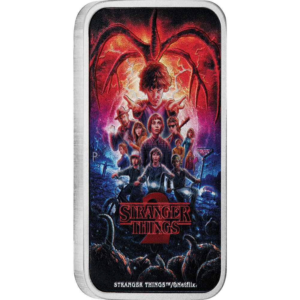 2026 $1 Stranger Things Season 2 - 1 Oz Silver Coloured Rectangular Coin