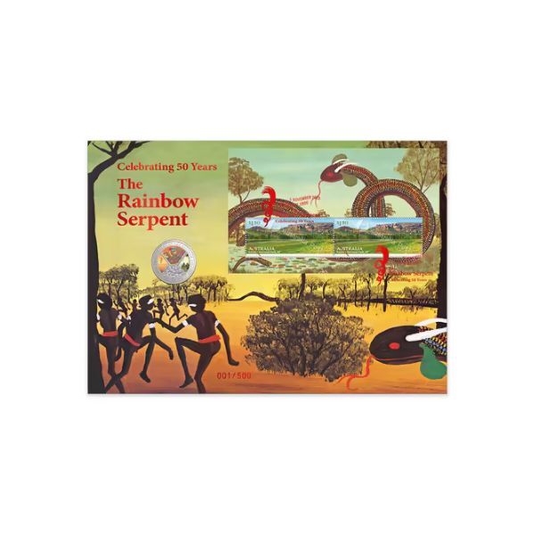 2025 20c 50th Anniversary of The Rainbow Serpent Limited Edition PNC