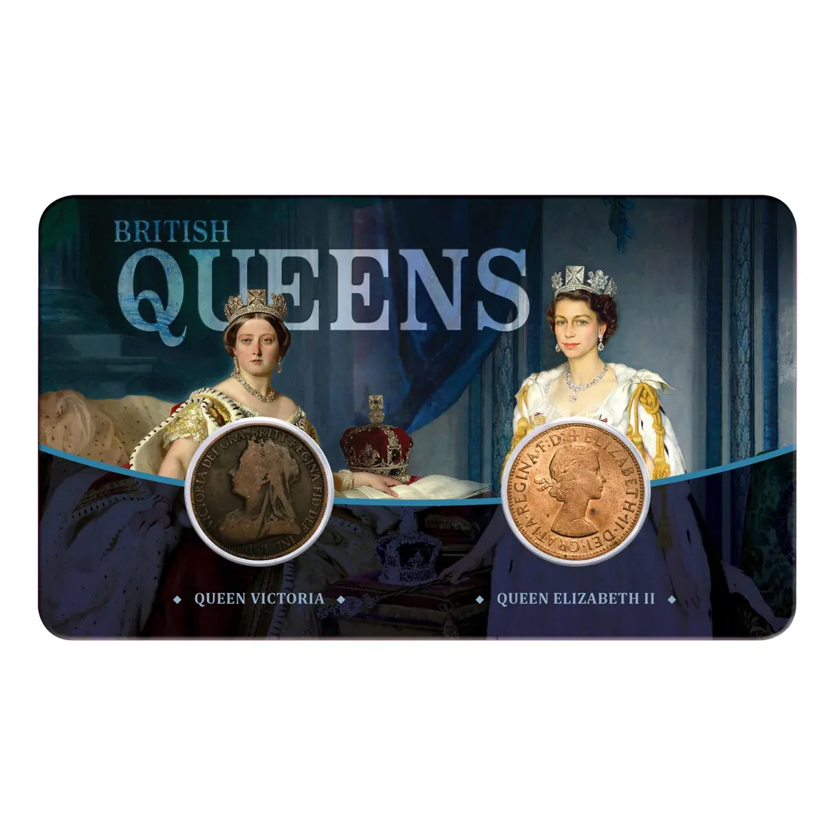 British Queens - Longest Reigning Monarchs 2 Coin Set