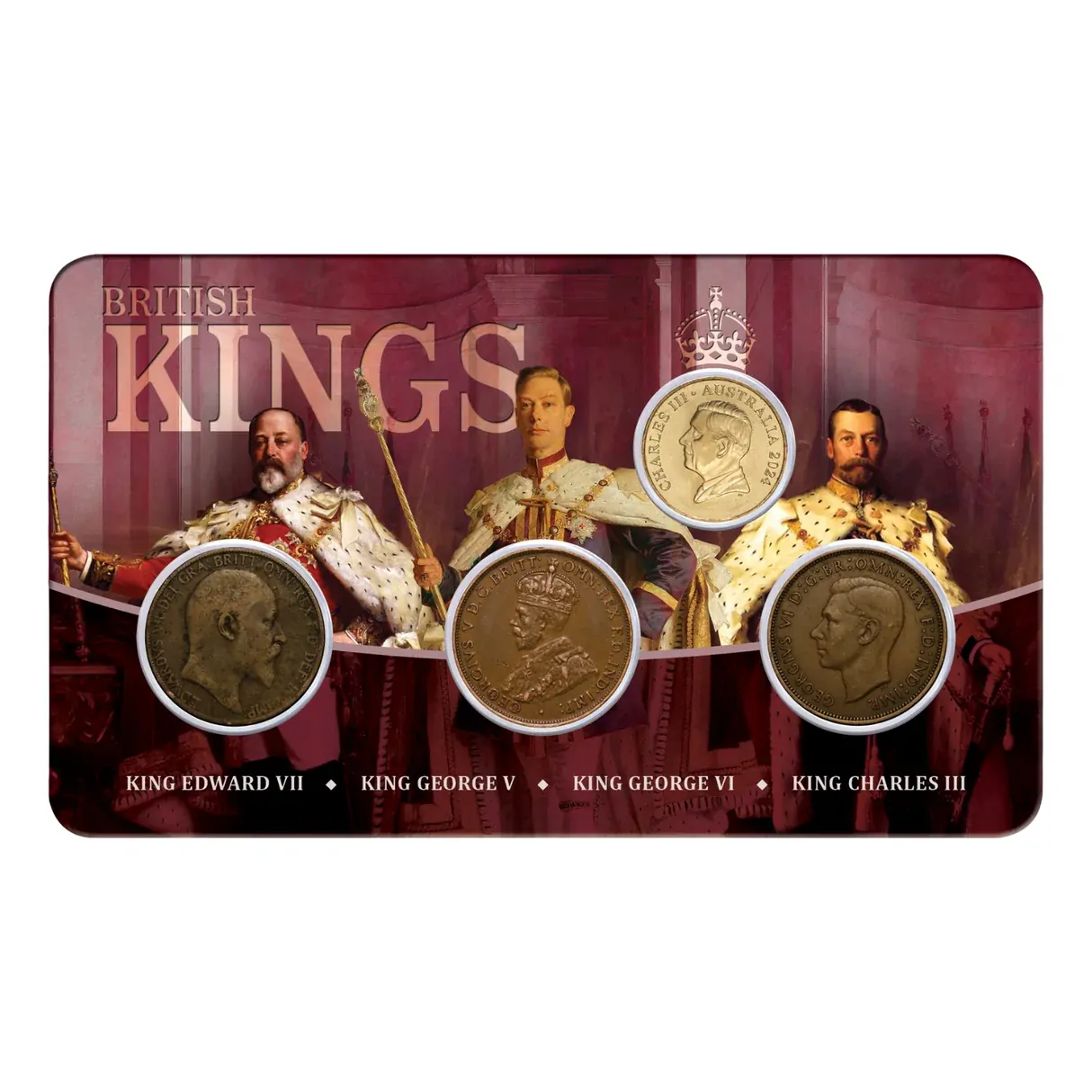 British Kings - Kings of Federation 4 Coin Set  