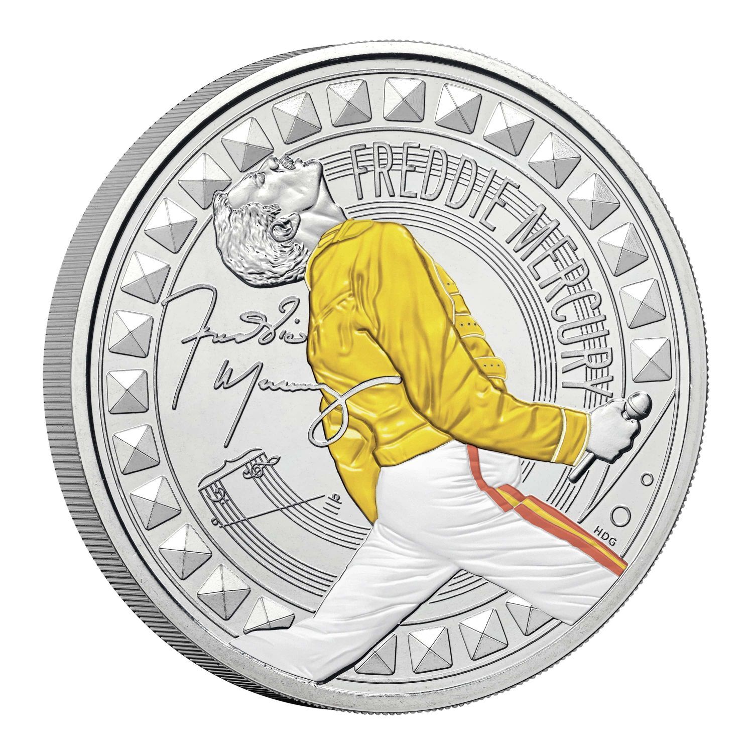 2025 £5 Freddie Mercury Coloured Brilliant Uncirculated Coin