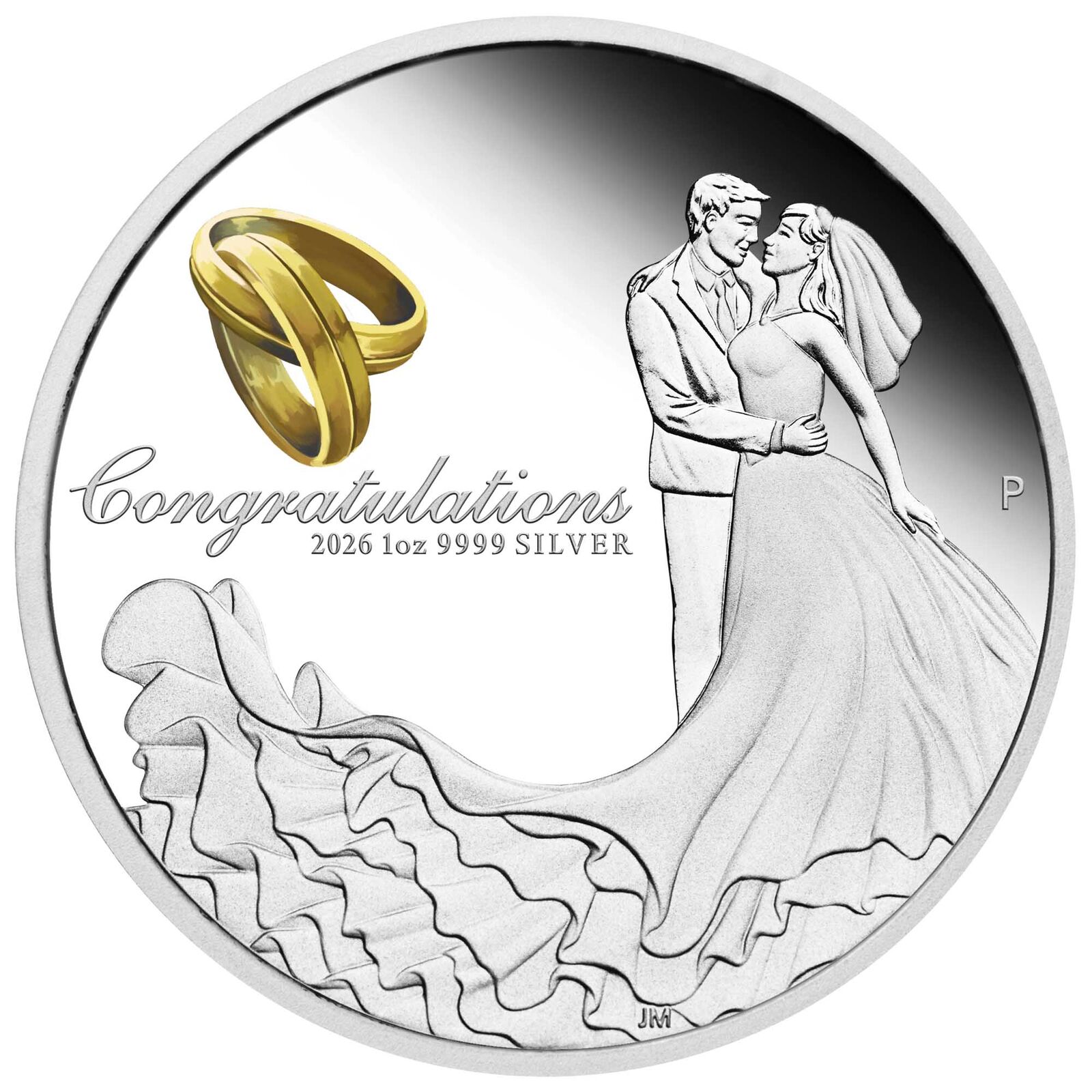 2026 $1 Wedding 1oz Silver Proof Coin