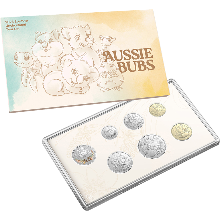 2026 Aussie Bubs - Six Coin Uncirculated Baby Year Set
