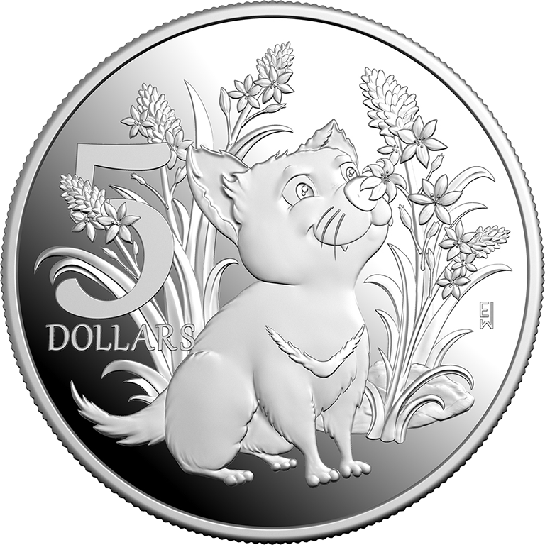 2026 $5 Aussie Bubs 1 Oz Fine Silver Proof - Baby Coin