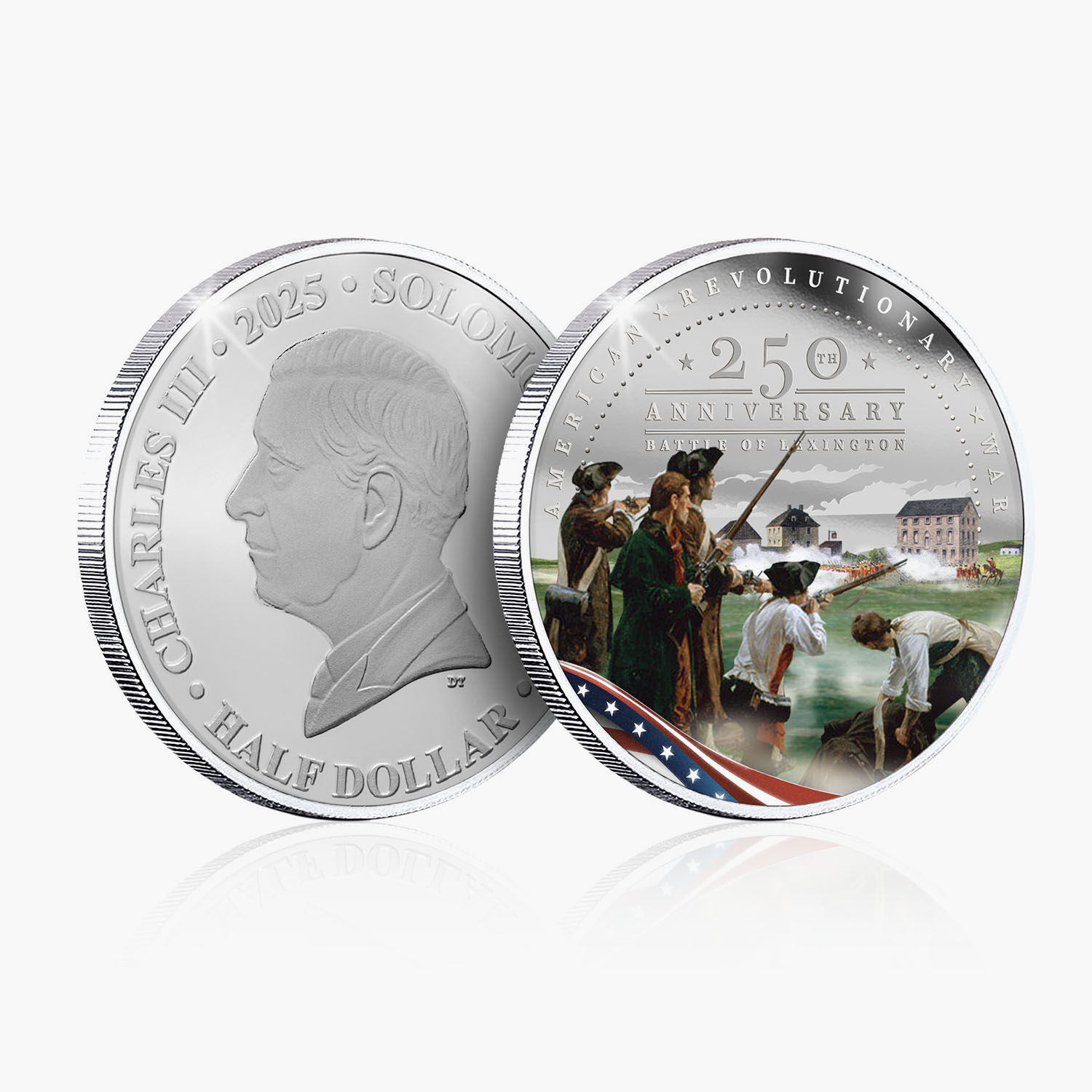 2025 American Revolution 250th Anniversary Silver Plated Brilliant Uncirculated Coin