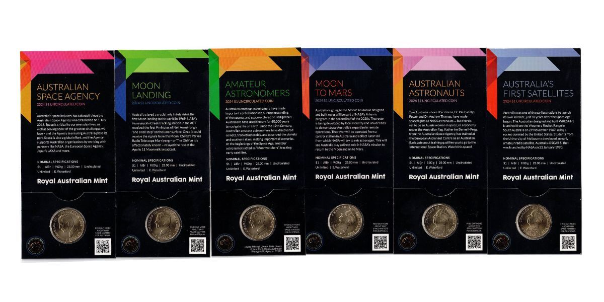 1 x 2024 $1 Out Of This World - Australia In Space C Counterstamp Coin