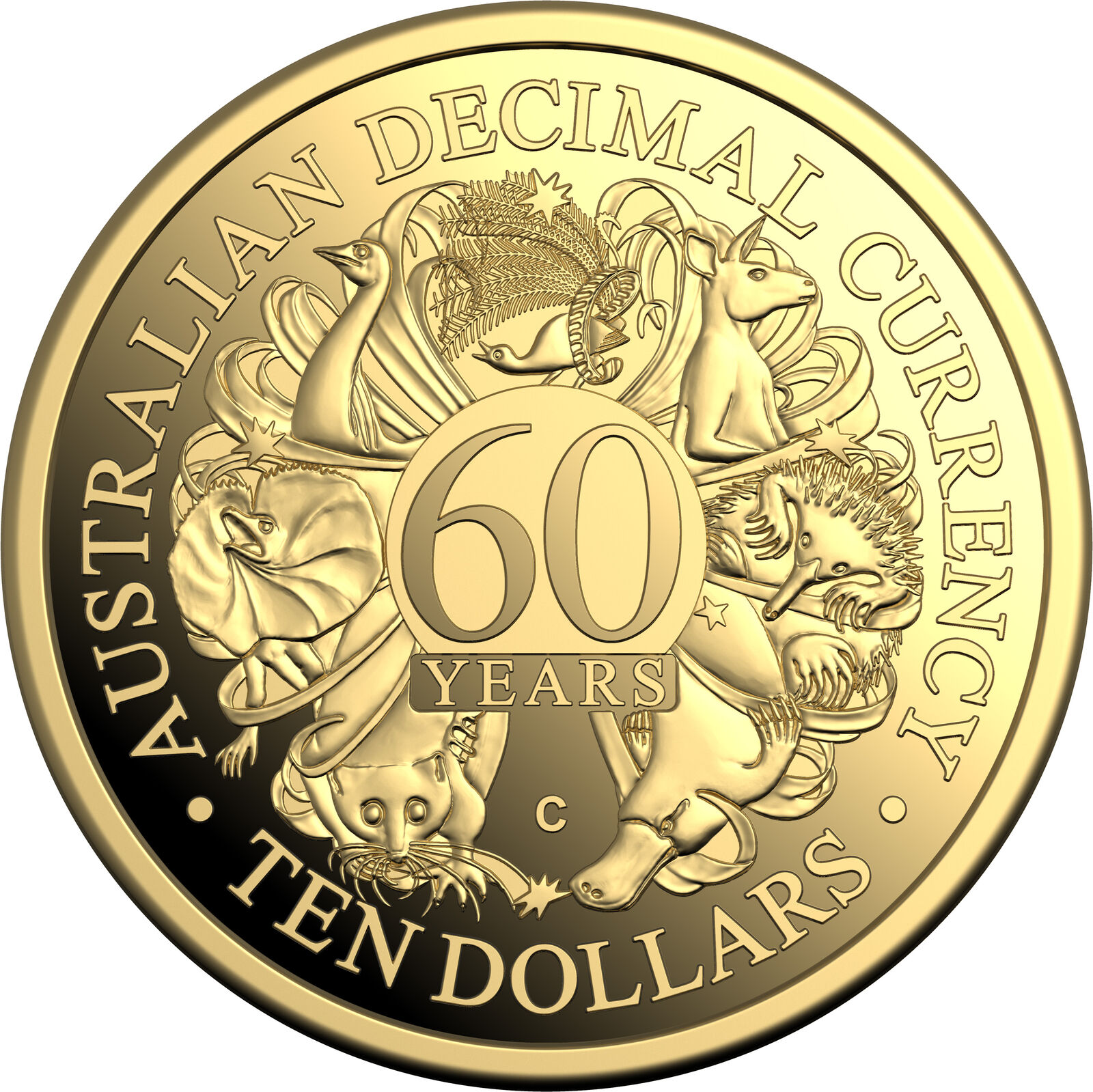 2026 $10 ‘C’ Mintmark 60th Anniversary of Decimal Currency Gold Proof Coin 