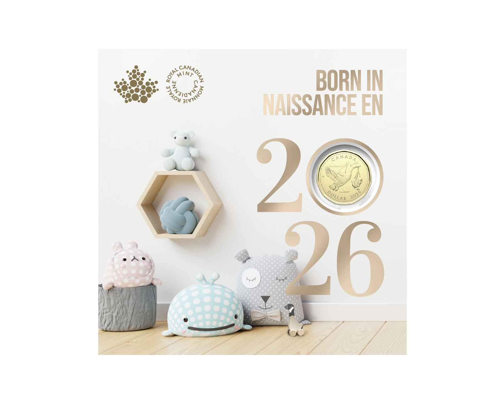 2026 Canada Born In Naissanc 5 Coin Baby Gift Set