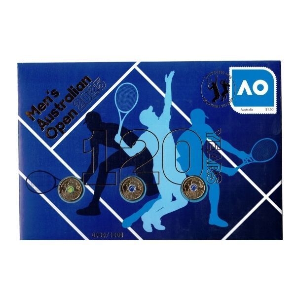 2025 Australian Open Men's Three Coin Limited Edition PNC