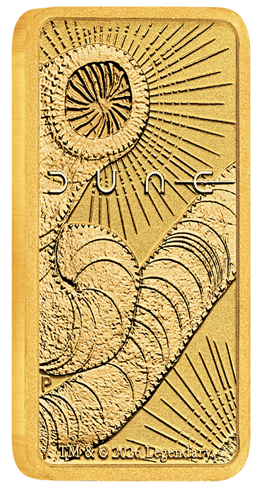 2026 Dune Gold Minted Bar 1 Gram 