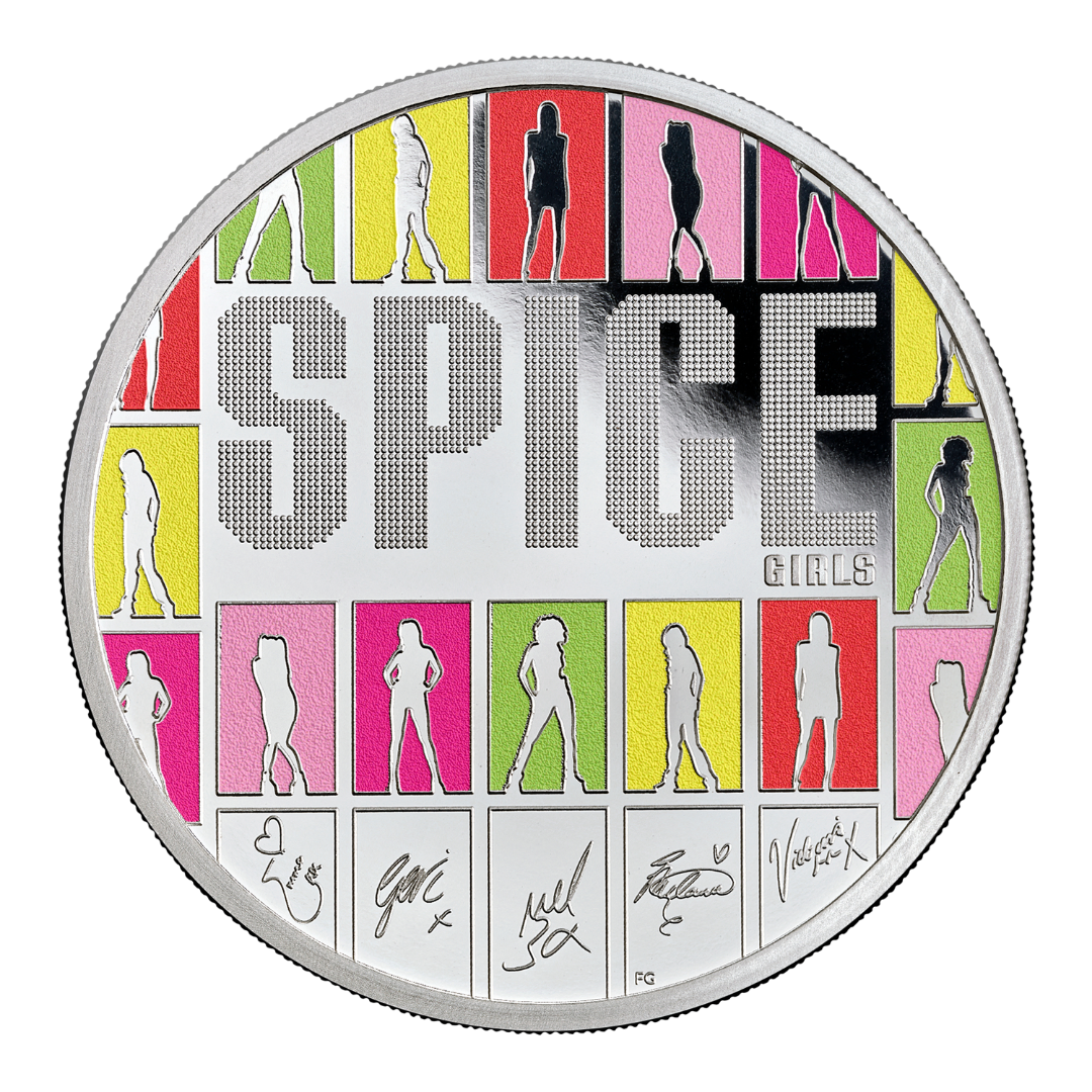 2026 £2 The Spice Girls Silver Proof Coloured 1 Oz Coin