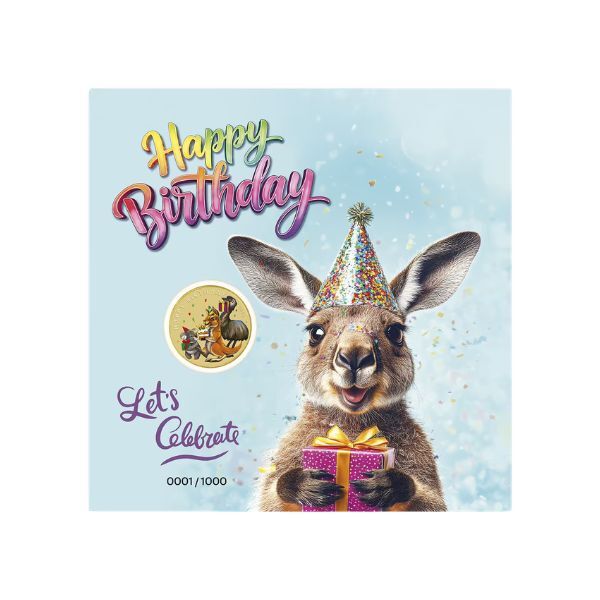 2026 $1 Happy Birthday Stamp & Coin in Card Series III
