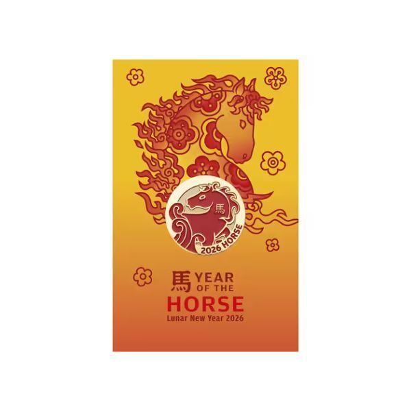 2026 Lunar New Year of the Horse Medallion in Card
