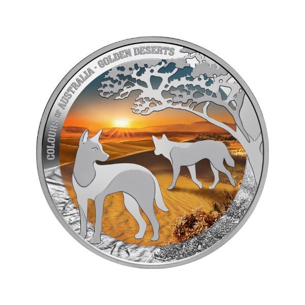 2026 $1 Golden Deserts Colours of Australia 1 Oz Silver Proof Coin