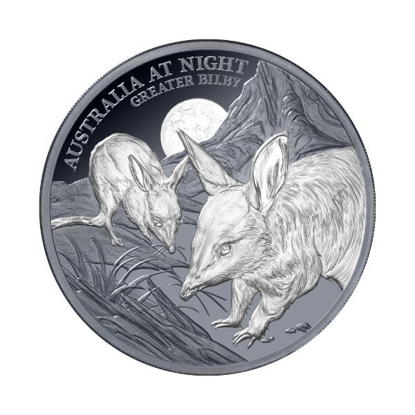 2026 $1 Greater Bilby - Australia at Night 1 Oz Silver Proof Coin