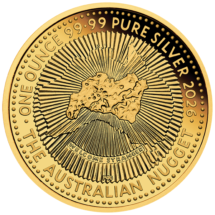 2026 $1 40th Anniversary of the Australian Nugget Hobart ANDA Money Expo 1 Oz Silver Gold Plated Proof Coin