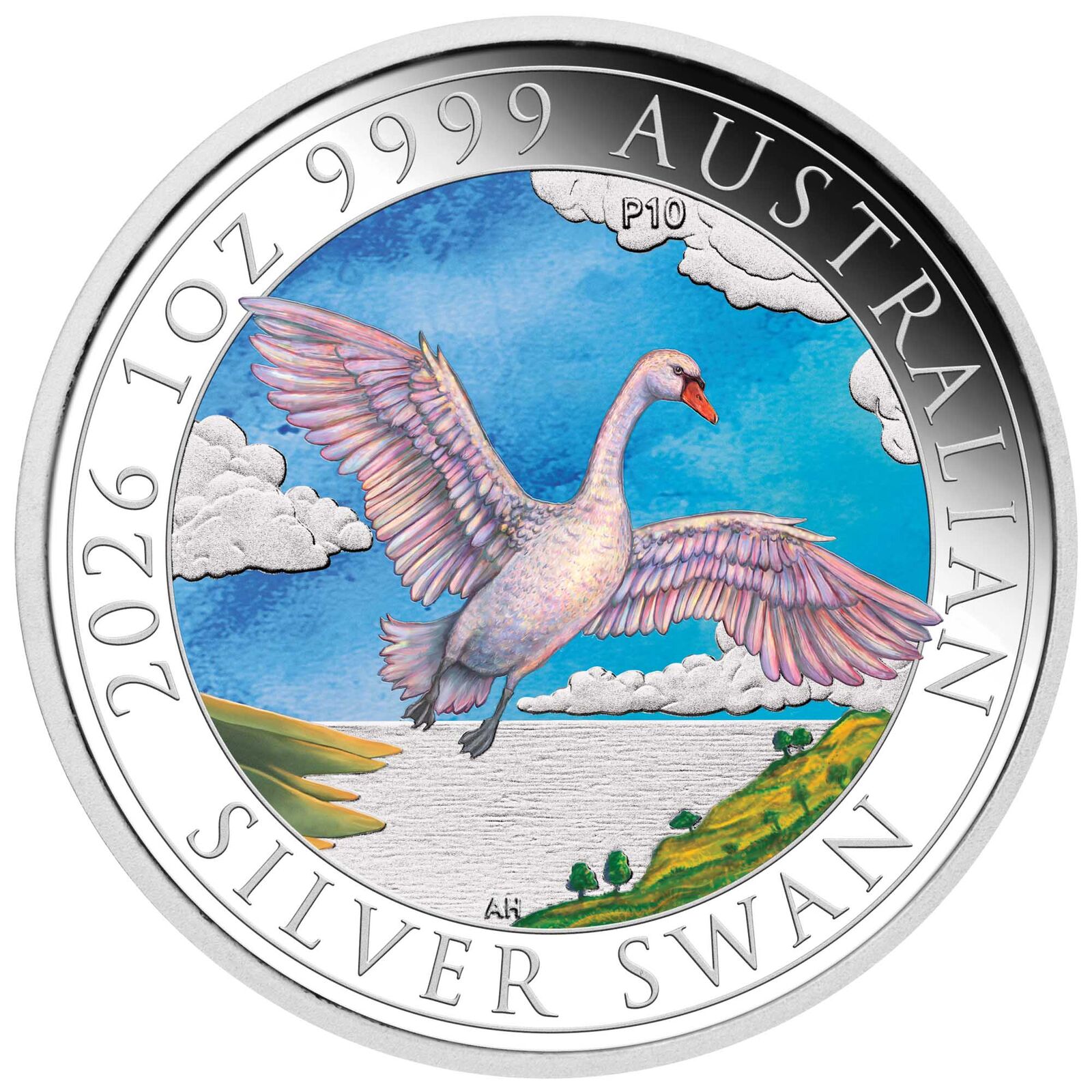 2026 Australian Swan 1 Oz Silver Coloured Coin