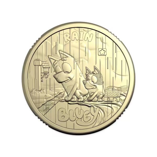 2026 $2 Rain - Bluey Uncirculated Coin in Card with Privy Mark