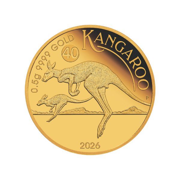 2026 Mini Roo 0.5g Gold Proof Coin in Card