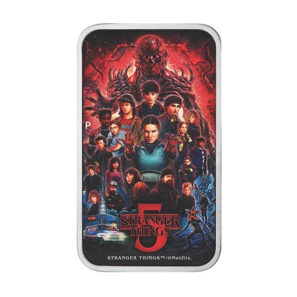 2026 $1 Stranger Things Season 5 - 1 Oz Silver Coloured Rectangular Coin