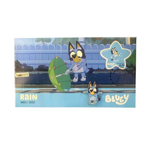 2026 $2 Rain - Bluey Stamp and Pin Cover
