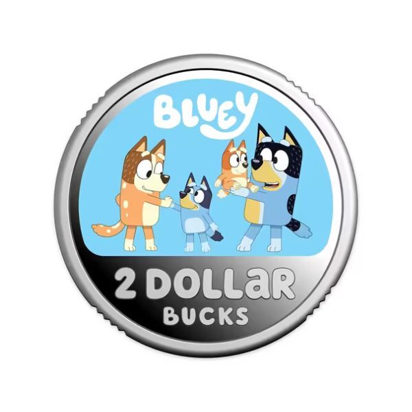 2026 $2 Bluey Silver Coloured Proof Coin 