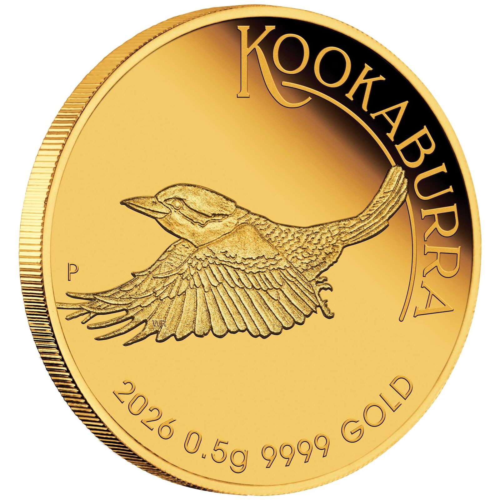 2026 Australian Kookaburra 0.5g Gold Proof Coin Card